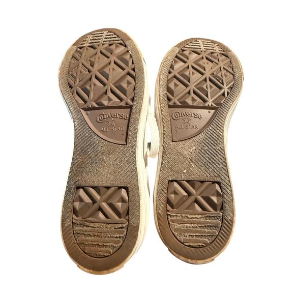 Converse Chuck Taylor All Star High Tops, Optical White, Men's 7/Women's 9 - Picture 5 of 6